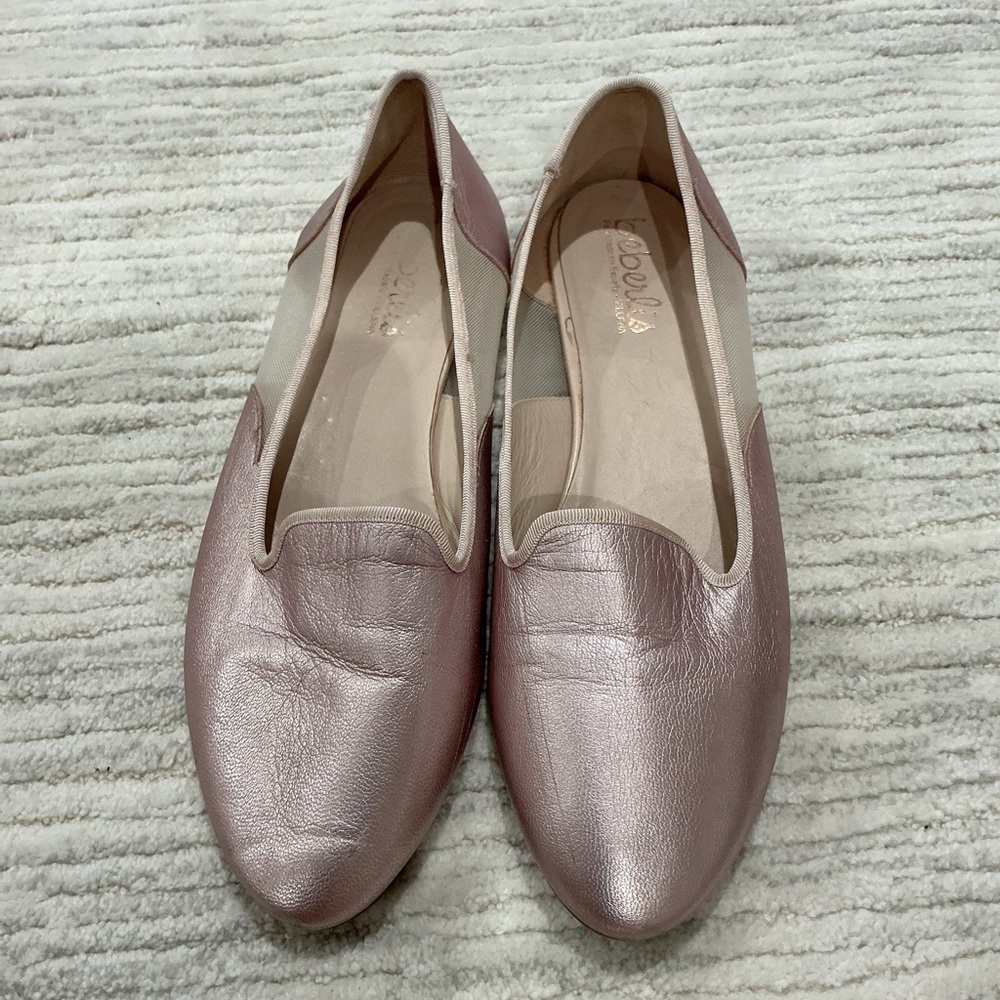 Chic Metallic Pink Flats
